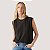 BLUSA LEVIS REGATA ALGODÃO LISA PRETA FEMININA - Imagem 1