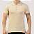 POLO DESERT MC COMFORT PIQUET ALGODAO BEGE MASCULINA - Imagem 1