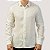 CAMISA DESERT ML SLIM LINHO OFF WHITE MASCULINA - Imagem 1
