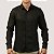 CAMISA DESERT ML SLIM LINHO PRETO MASCULINA - Imagem 1