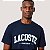 CAMISETA LACOSTE MC COMFORT ALGODÃO AZUL MARINHO MASCULINA - Imagem 2
