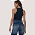 BLUSA COLCCI REGATA CANELADA PRETO FEMININO ADULTO - Imagem 2