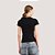 BLUSA COLCCI MANGA CURTA T-SHIRT ALGODÃO PRETO FEMININO ADULTO - Imagem 2