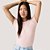 BLUSA LEVIS MANGA CURTA T-SHIRT ALGODÃO ROSA CLARO FEMININO ADULTO - Imagem 3