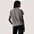 BLUSA LEVIS MANGA CURTA T-SHIRT ALGODÃO CHUMBO FEMININO ADULTO - Imagem 3