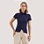 BLUSA MAMÕ MANGA CURTA POLO MALHA AZUL MARINHO FEMININO ADULTO - Imagem 1