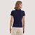 BLUSA MAMÕ MANGA CURTA POLO MALHA AZUL MARINHO FEMININO ADULTO - Imagem 2