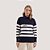 BLUSA MAMÕ MANGA LONGA TRICÔ AZUL MARINHO FEMININO ADULTO - Imagem 3
