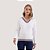 BLUSA MAMÕ MANGA LONGA TRICÕ GOLA V OFFWHITE FEMININO ADULTO - Imagem 3