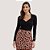 BLUSA MAMÕ MANGA LONGA BODY VISCOSE PRETO FEMININO ADULTO - Imagem 1