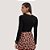 BLUSA MAMÕ MANGA LONGA BODY VISCOSE PRETO FEMININO ADULTO - Imagem 2