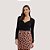 BLUSA MAMÕ MANGA LONGA BODY VISCOSE PRETO FEMININO ADULTO - Imagem 3