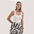 BLUSA MAMÕ REGATA TRICÔ BRANCO FEMININO ADULTO - Imagem 1