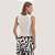 BLUSA MAMÕ REGATA TRICÔ BRANCO FEMININO ADULTO - Imagem 2
