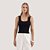 BLUSA MAMÕ REGATA TRICÔ PRETO FEMININO ADULTO - Imagem 1