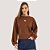 BLUSAO COLCCI MOLETOM CARECA MARROM FEMININO ADULTO - Imagem 1