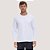 CAMISETA DESERT MANGA LONGA COMFORT ALGODÃO LISA BRANCO MASCULINO ADULTO - Imagem 1