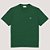 CAMISETA LACOSTE MANGA CURTA COMFORT ALGODÃO VERDE MASCULINO ADULTO - Imagem 1