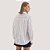 CAMISETE MAMÕ MANGA LONGA ALGODÃO LISTRADO OFFWHITE FEMININO ADULTO - Imagem 2