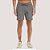 SHORT DESERT POLIESTER COM ELASTANO FITNESS CINZA MASCULINO ADULTO - Imagem 1