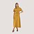 VESTIDO COLCCI MANGA CURTA LONGO MARROM FEMININO ADULTO - Imagem 1