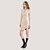 VESTIDO COLCCI MANGA LONGA CURTO CANELADO BEGE CLARO FEMININO ADULTO - Imagem 1