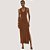 VESTIDO COLCCI REGATA CANELADO MARROM FEMININO ADULTO - Imagem 1