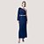 VESTIDO SLY NULA MANGA CREPE AZUL MARINHO FEMININO ADULTO - Imagem 1