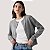 CASACO LEVIS MISTO CARDIGAN CINZA FEMININO ADULTO - Imagem 1