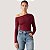 BLUSA LEVIS MANGA LONGA VISCOSE E ELASTANO VINHO FEMININO ADULTO - Imagem 1