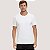 CAMISETA DESERT MANGA CURAT SLIM ALGODÃO E ELASTANO LISO BRANCO MASCULINO ADULTO - Imagem 1