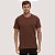 CAMISETA DESERT MANGA CURTA COMFORT ALGODÃO PIMA MARROM MASCULINO ADULTO - Imagem 1
