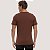 CAMISETA DESERT MANGA CURTA COMFORT ALGODÃO PIMA MARROM MASCULINO ADULTO - Imagem 2