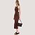 VESTIDO COLCCI REGATA MIDI VISCOSE MARROM FEMININO ADULTO - Imagem 1