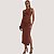 VESTIDO COLCCI REGATA MISTO MARROM FEMININO ADULTO - Imagem 1