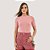 BLUSA COLCCI MANGA CURTA CANELADA ROSA FEMININO ADULTO - Imagem 1