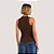BLUSA COLCCI REGATA CANELADA MARROM FEMININO ADULTO - Imagem 2