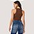 BLUSA COLCCI REGATA CANELADA MARROM FEMININO ADULTO - Imagem 2
