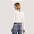 BLUSA COLCCI MANGA LONGA VISCOSE COM ELASTANO OFFWHITE FEMININO ADULTO - Imagem 2