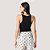BLUSA SLY REGATA TULE DEGAGÊ PRETO FEMININO ADULTO - Imagem 2
