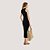 VESTIDO COLCCI REGATA LONGO PRETO FEMININO ADULTO - Imagem 2