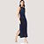 VESTIDO SLY REGATA MALHA LONGO AZUL JEANS FEMININO ADULTO - Imagem 1