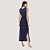VESTIDO SLY REGATA MALHA LONGO AZUL JEANS FEMININO ADULTO - Imagem 3
