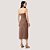 VESTIDO SLY TOMARA QUE CAIA  POLIAMIDA MARROM FEMININO ADULTO - Imagem 2
