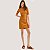 VESTIDO LEZ A LEZ MANGA CURTA MALHA CURTO CARAMELO FEMININO ADULTO - Imagem 1