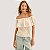 BLUSA LEZ A LEZ TOMARA QUE CAIA BORDADO BEGE FEMININO ADULTO - Imagem 1