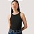 BLUSA LEVIS REGATA ALGODÃO LISA PRETO FEMININO ADULTO - Imagem 1
