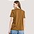 BLUSA COLCCI MANGA CURTA T-SHIRT ALGODÃO MARROM FEMININO ADULTO - Imagem 2