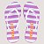 CHINELO COLCCI DEDO ACQUA LISTRADO ROXO FEMININO ADULTO - Imagem 1