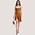 VESTIDO COLCCI REGATA CETIM MARROM FEMININO ADULTO - Imagem 1